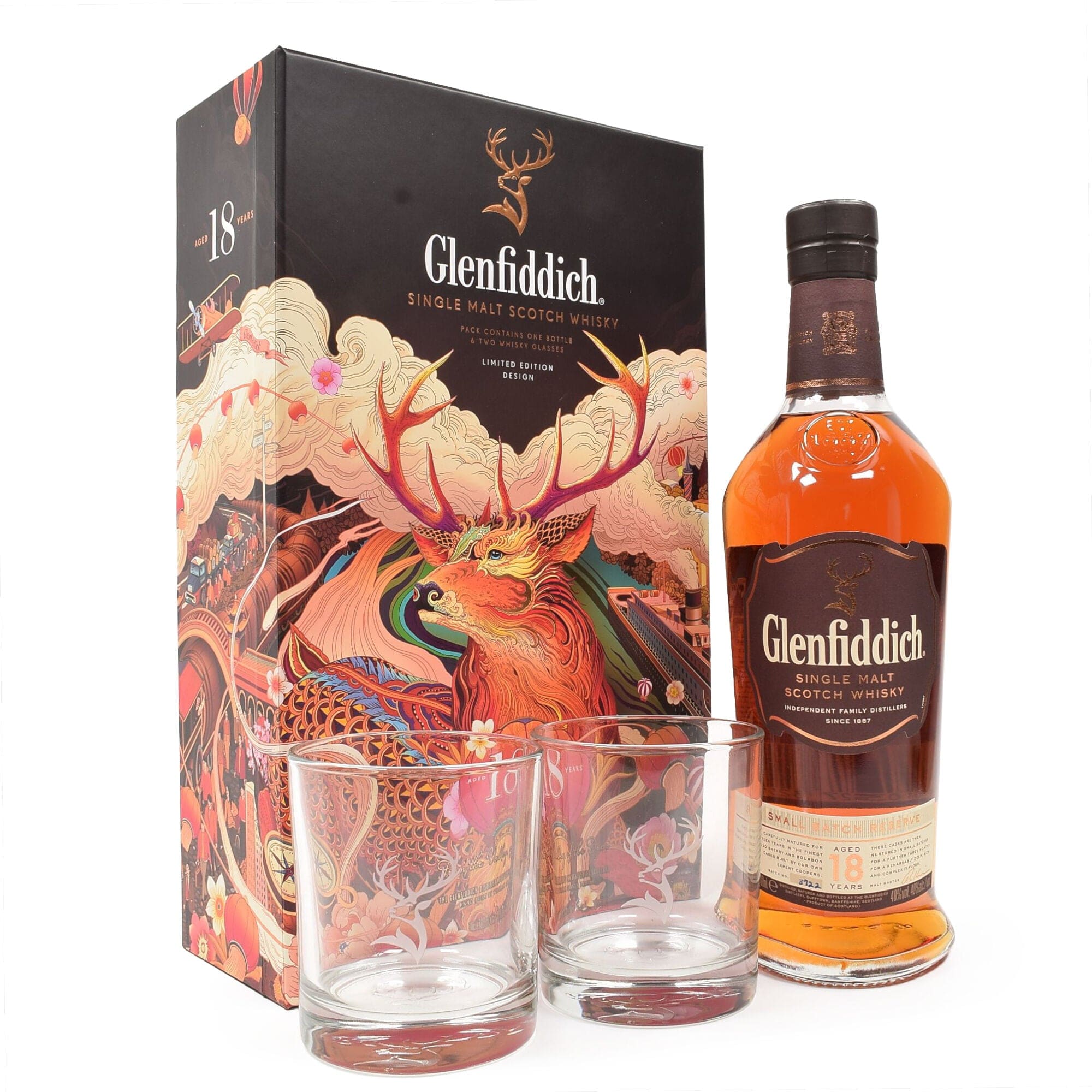 Glenfiddich 18 Year Old Chinese New Year Limited Edition Gift Set