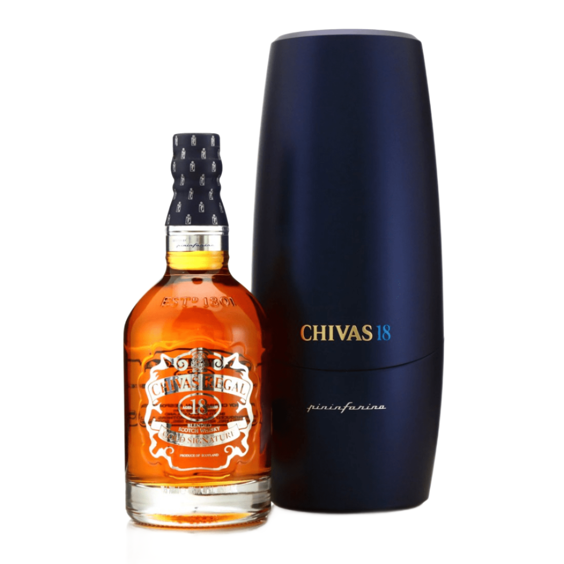 A CHIVAS 18 years by PININFARINA 'Gift Pack' 70cL includ…