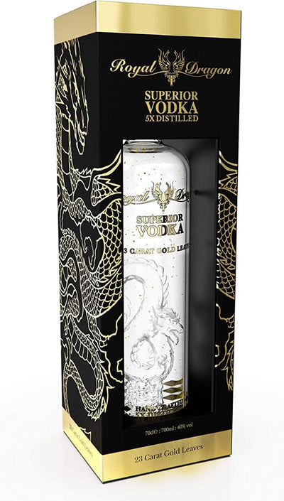 Royal Dragon Vodka Imperial with Gold Leaves 70cl