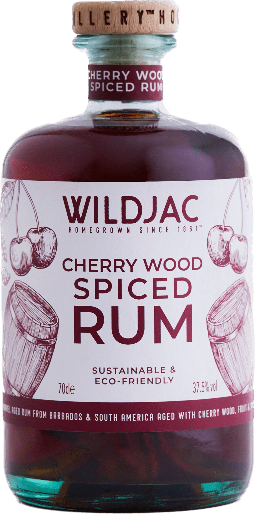 Wildjac Cherry Wood Spiced Rum 70cl Threshers 