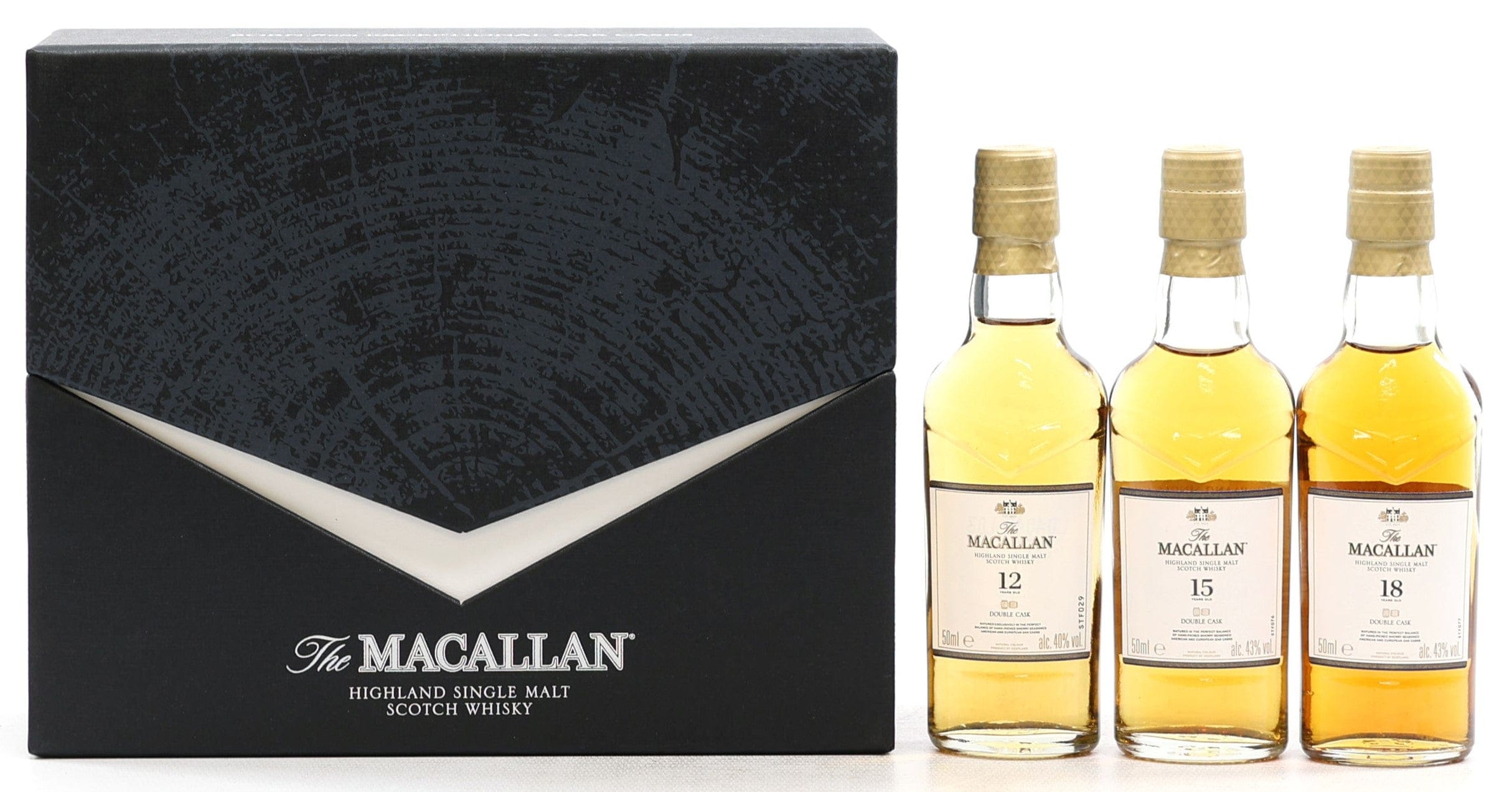 Macallan 12,15 & 18 Year Old Double Cask Gift Set 3x5cl, Threshers