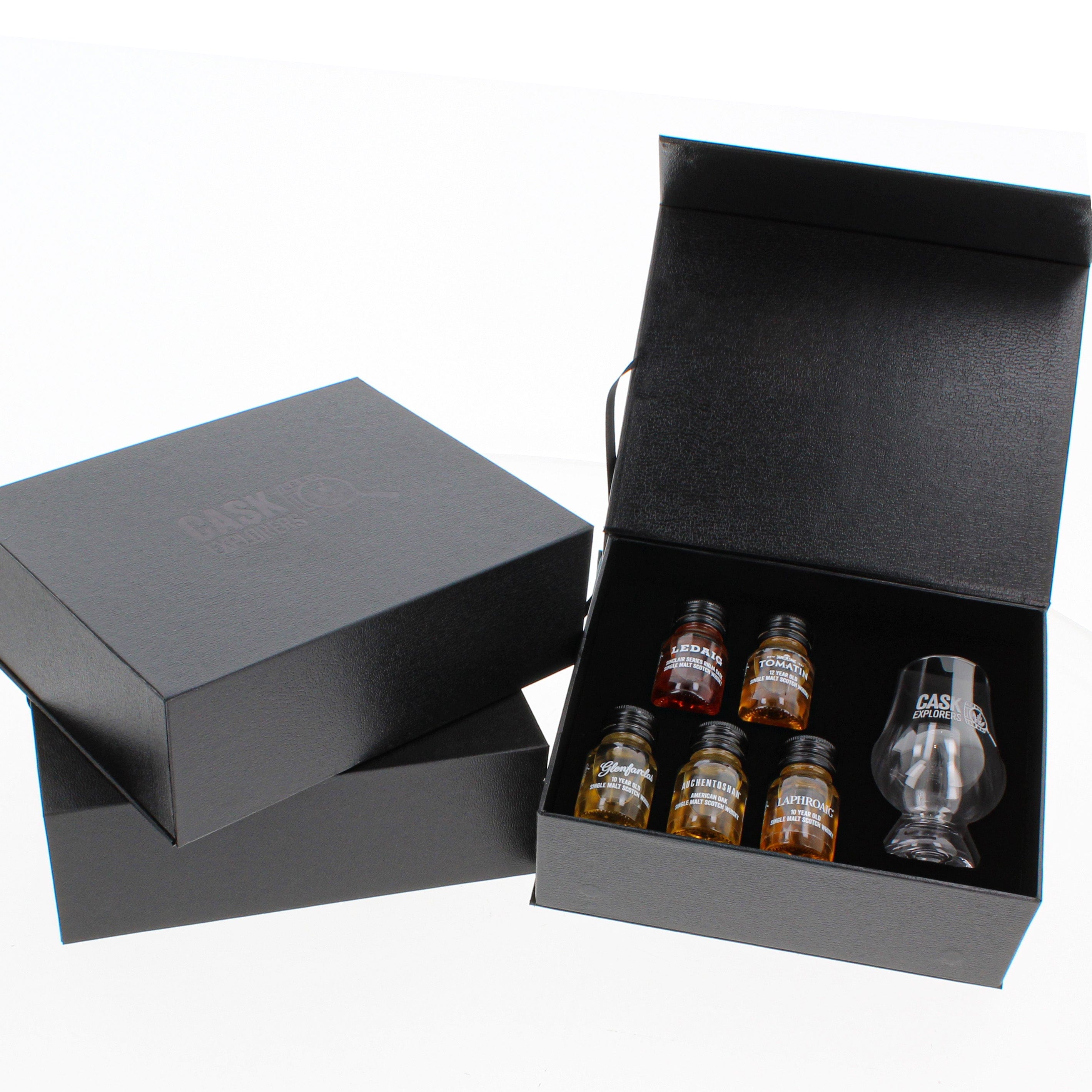 The Explorer Gift Box + Glencairn Crystal Whisky Glasses