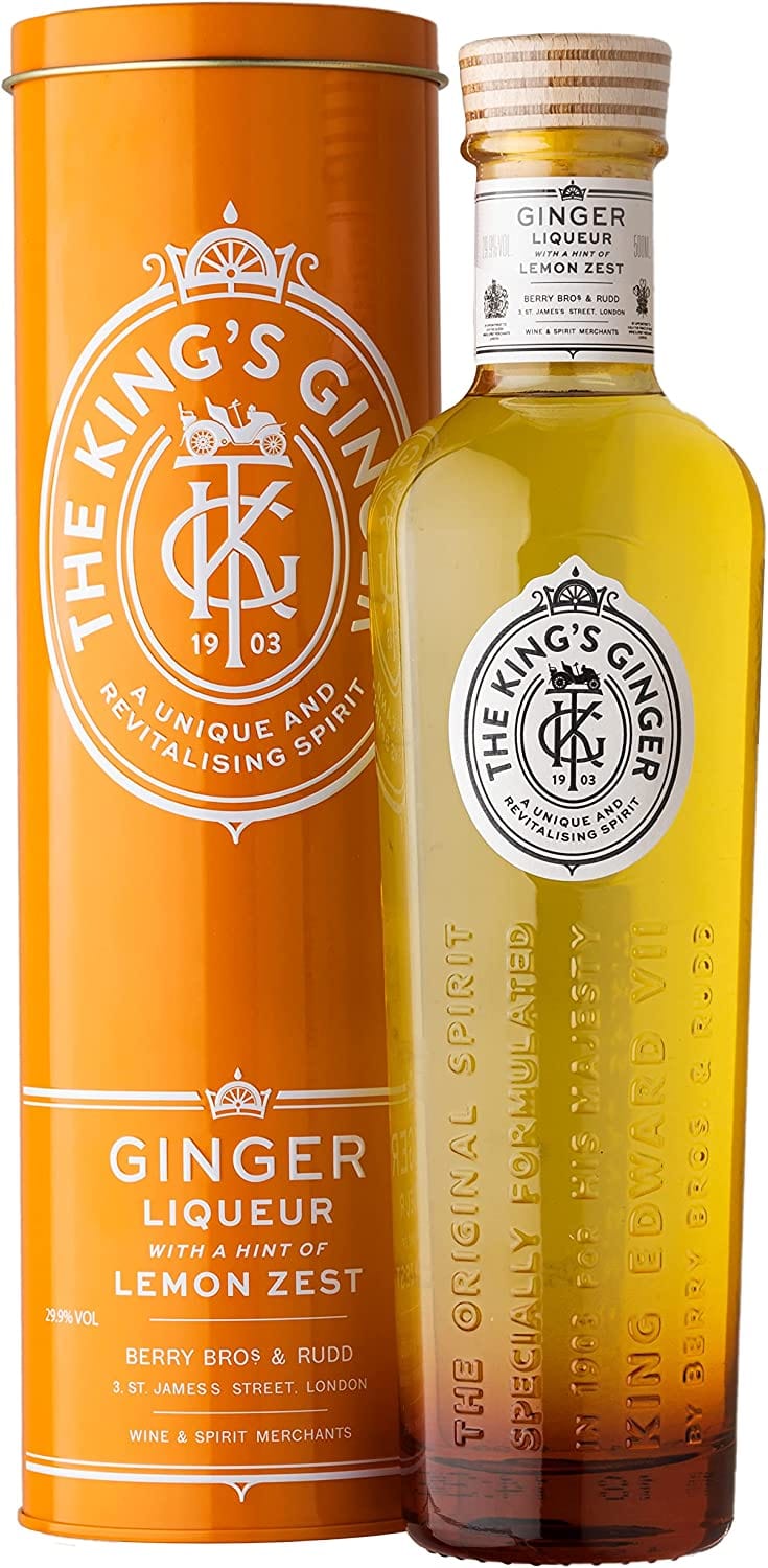 The King's Ginger Liqueur in Presentation Tin 50cl Threshers