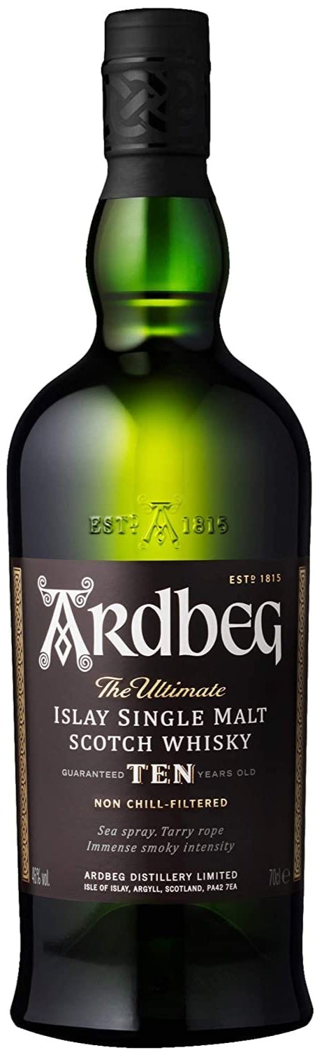 Ardbeg 10 Year Old Single Malt Scotch Whisky 70cl, Threshers