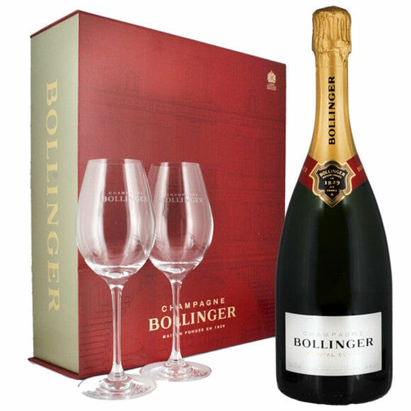 Bollinger Special Cuvee Champagne Gift Set With Glasses 75cl Threshers
