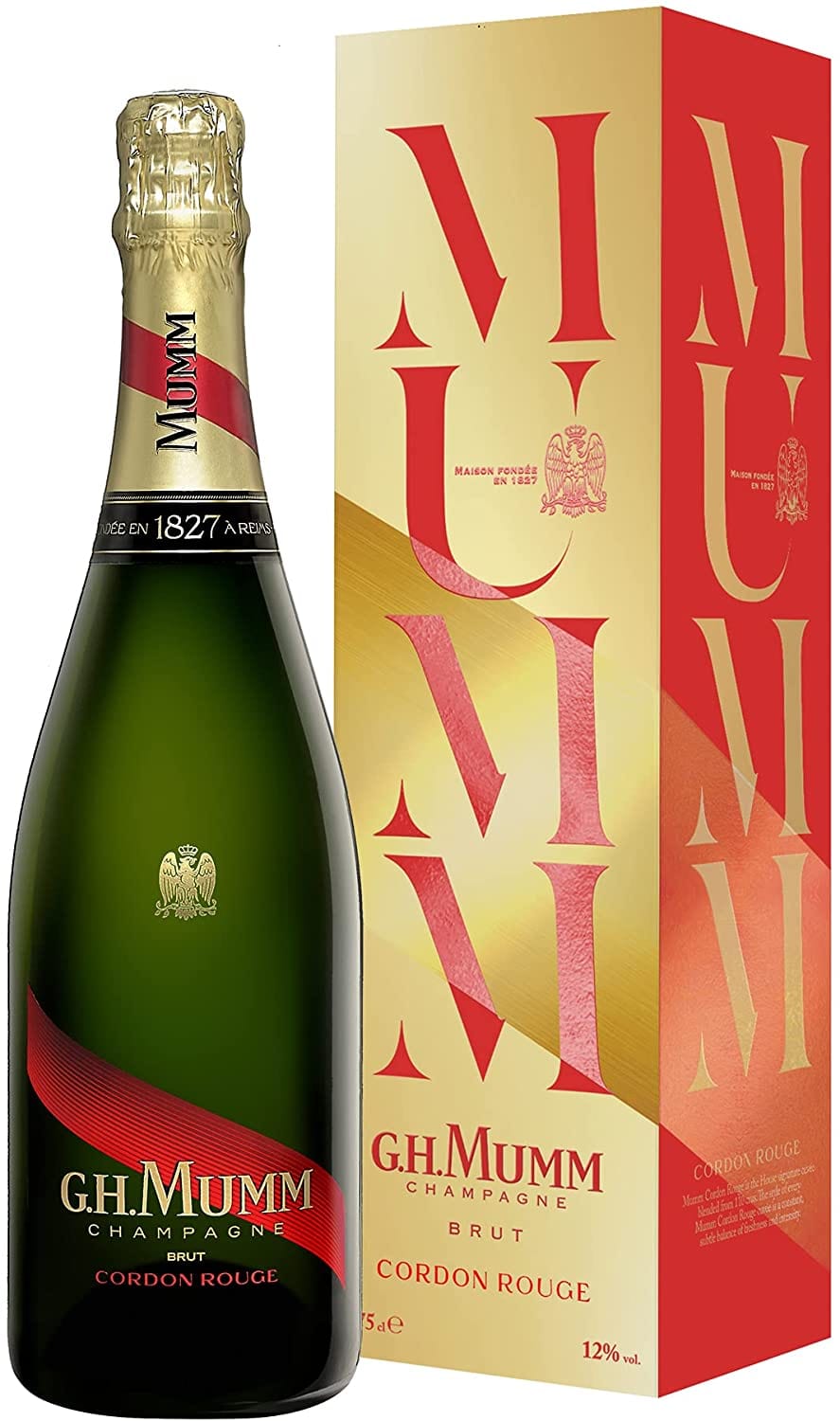 G.h.mumm Cordon Rouge Champagne Gift Box 75cl, Threshers