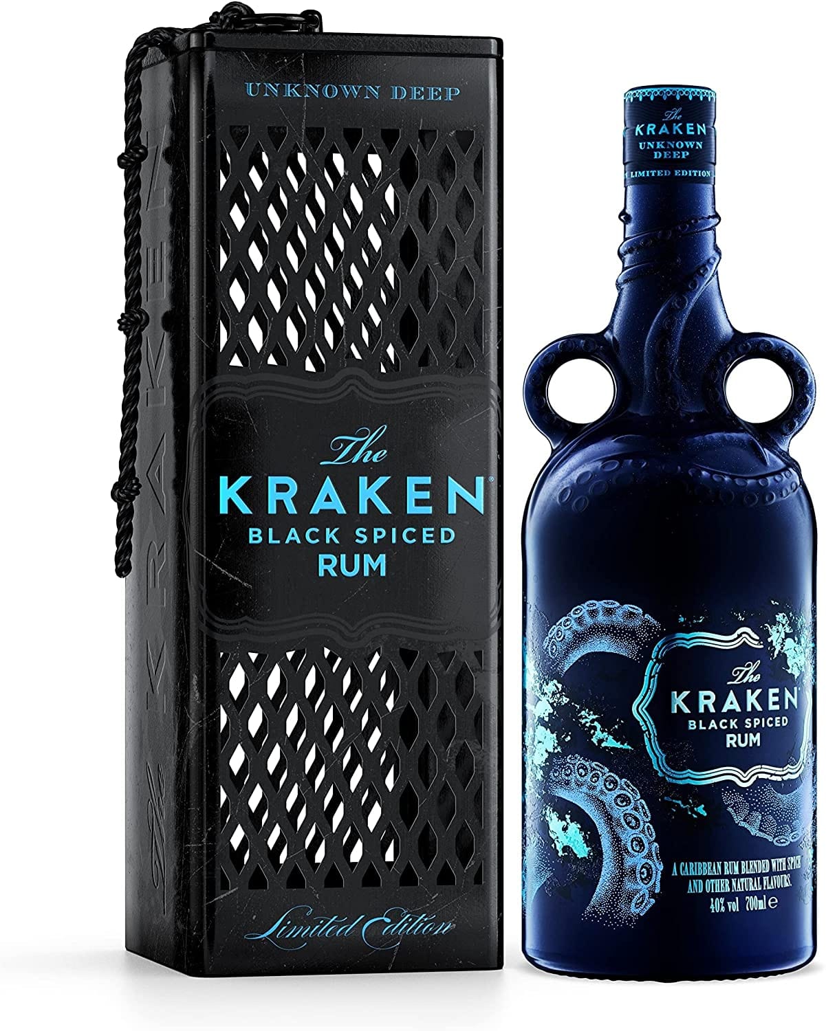 The Kraken Black Spiced Rum Unknown Deep Limited Edition Gift Tin 70cl