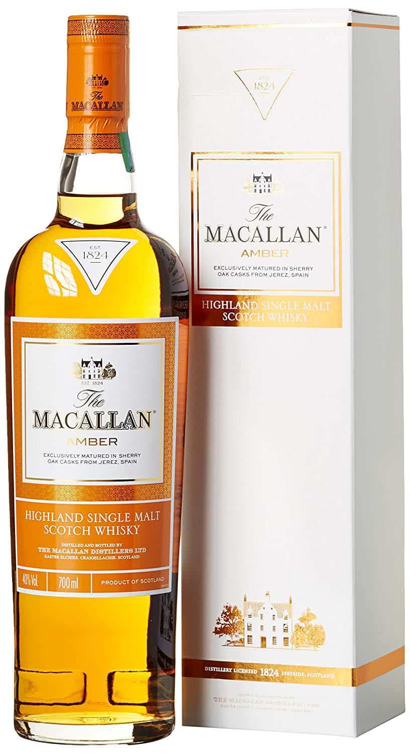 ウイスキー The Macallan Amber 700ml Macallan Amber 1824 Series Single Malt Scotch Whisky 70cl