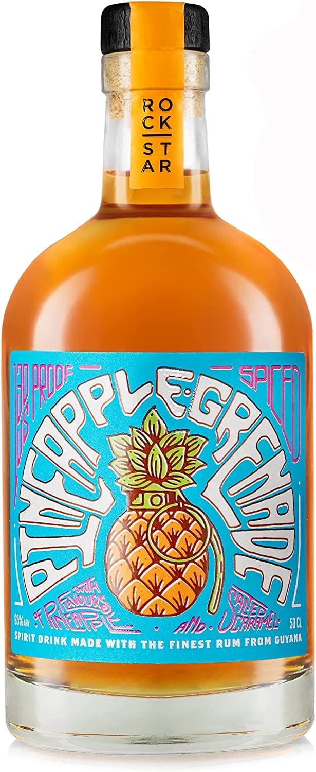 Rockstar Spirits Pineapple Grenade Overproof Spiced Rum 50cl Threshers