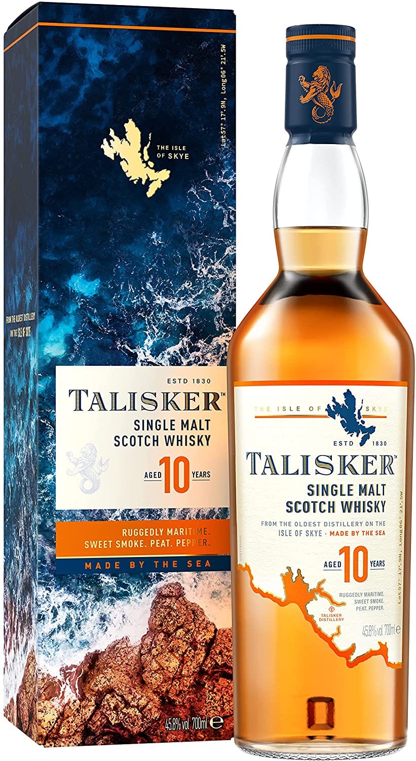TALISKER 10年 シングルモルトウイスキー 700ml Talisker 10 Year Old Single Malt Scotch Whisky Gift Box 70cl