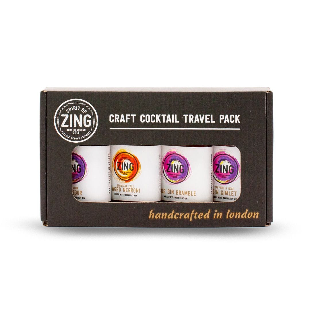 World of Zing Gin Lovers Cocktail Collection 4x5cl Threshers