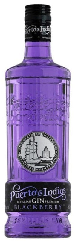 Puerto De Indias Blackberry Gin – Premium Spanish Gin With Natural Blackberries, 70cl, 37.5% ABV