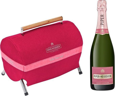 Piper-Heidsieck BBQ Grill & Bottle Cooler with Rose Sauvage NV Champagne 75cl