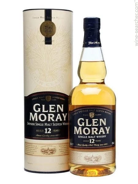 Glen Moray 12 Year Old Single Malt Scotch Whisky Gift Tube 70cl
