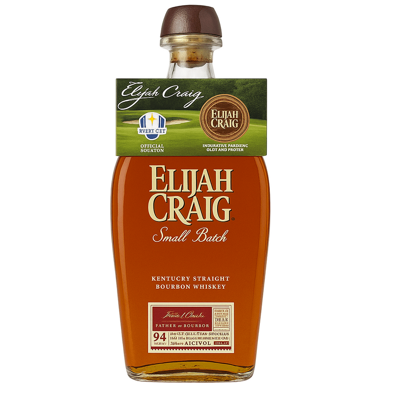 Elijah Craig Small Batch Kentucky Straight Bourbon Whiskey & Ryder Cup Golf Ball Marker 70cl