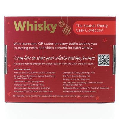 12 Day Scotch Whisky Sherry Cask Advent Calendar 2023 12x3cl