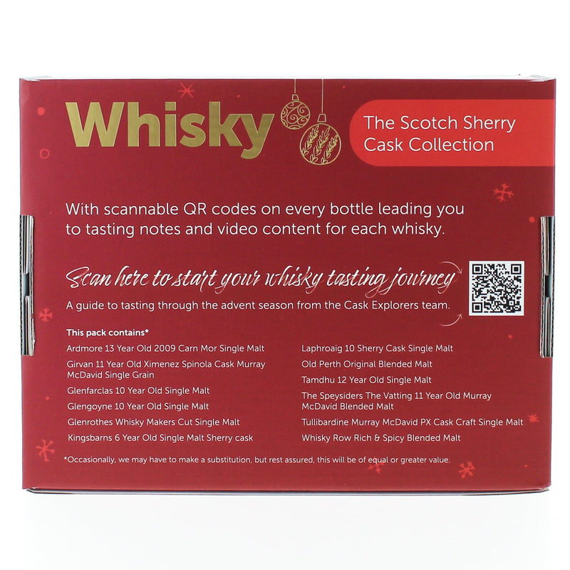 12 Day Scotch Whisky Sherry Cask Advent Calendar 2023 12x3cl