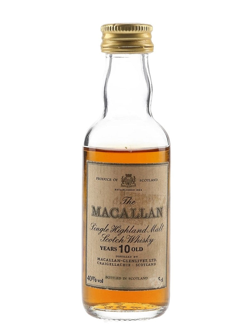Macallan 10 Year Old Bottled 1980s Miniature 5cl