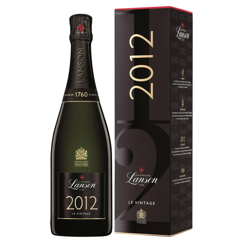 Lanson Champagne Le Vintage 2012 75cl