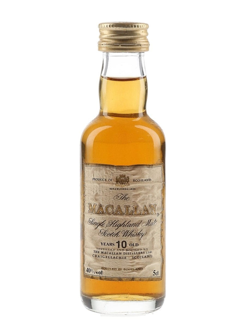 Macallan 10 Year Old Bottled 1990s Miniature 5cl