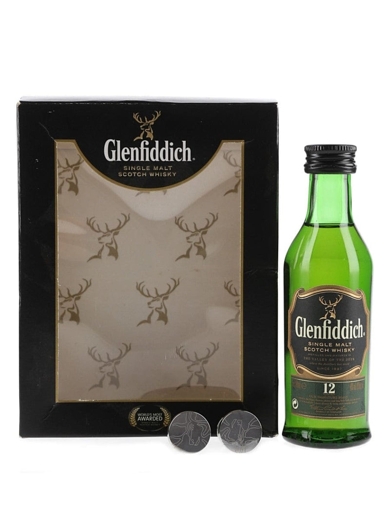 Glenfiddich 12 Year Old & Cufflinks Gift Set 5cl