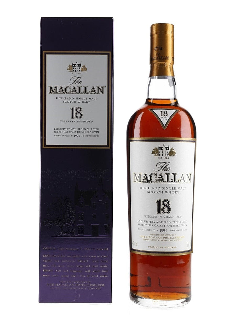 Macallan 18 Year Old Sherry Oak Cask 2016 Release 70cl