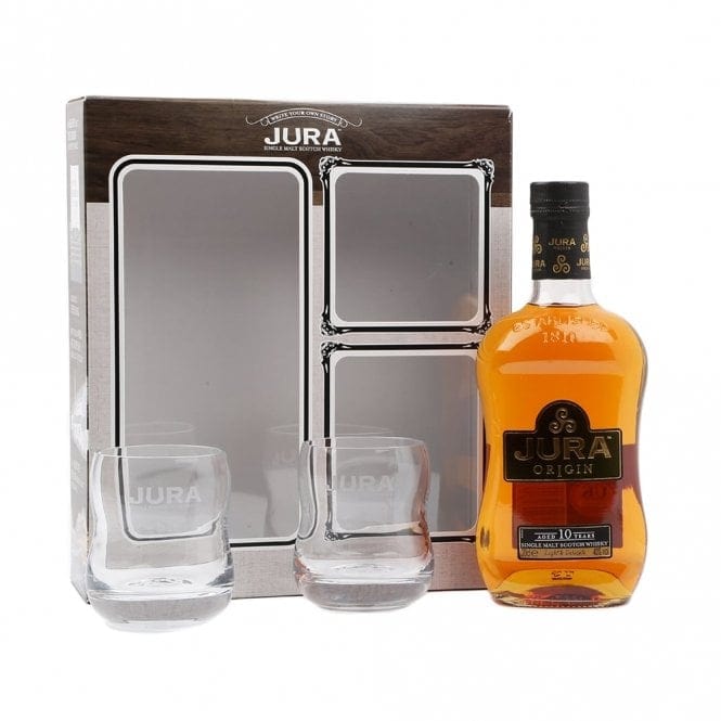 Jura Origin 10 Year Old Gift Set With Glasses 70cl