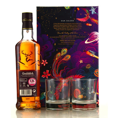 Glenfiddich 15 Year Old Chinese New Year Limited Edition Gift Set With Glasses 70cl