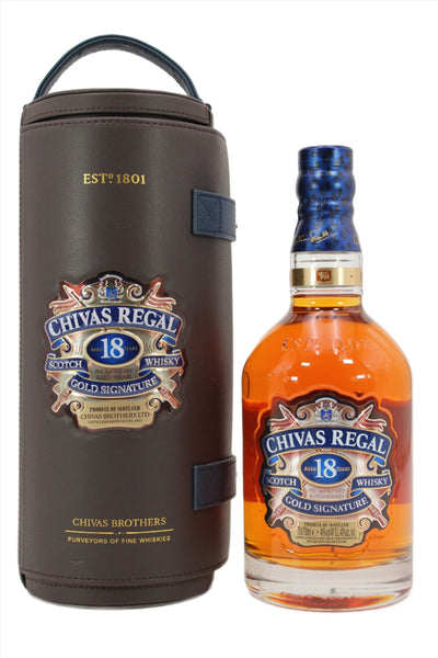 Chivas Regal 18 Year Old Blended Scotch Whisky With Leather Case 70cl