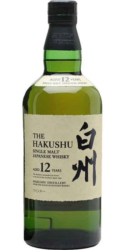 The Hakushu 12 Year Old Single Malt Japanese Whisky 70cl