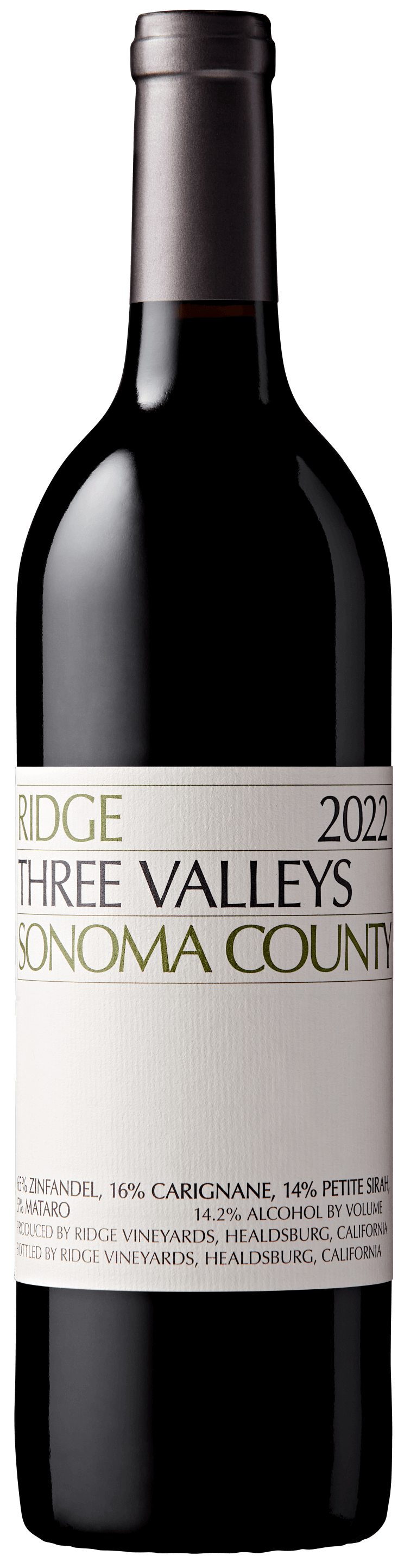 Ridge Vineyards Three Valleys 2022 75cl