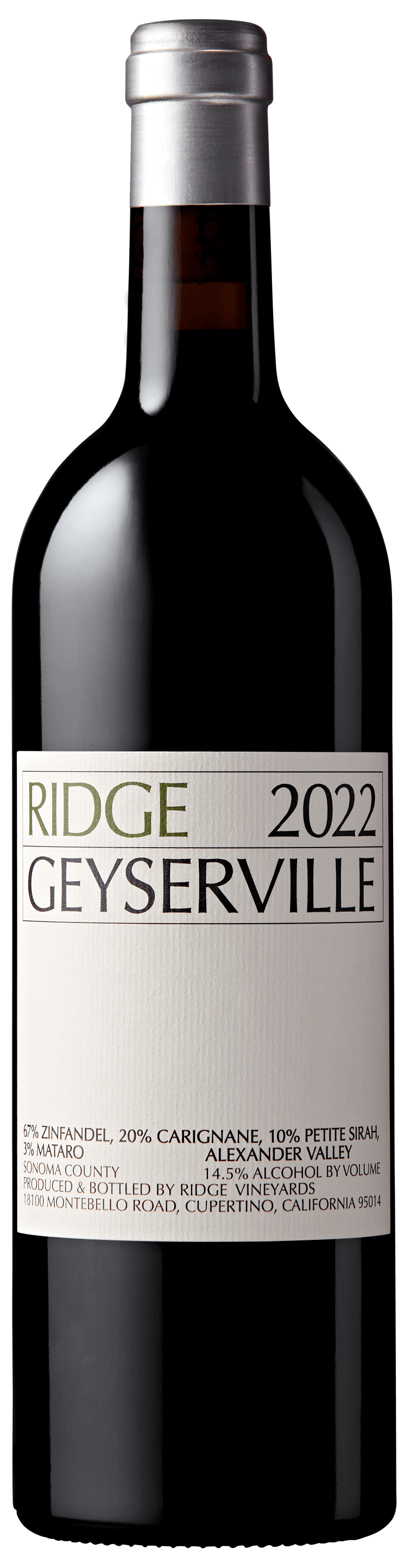 Ridge Vineyards Geyserville 2022 75cl