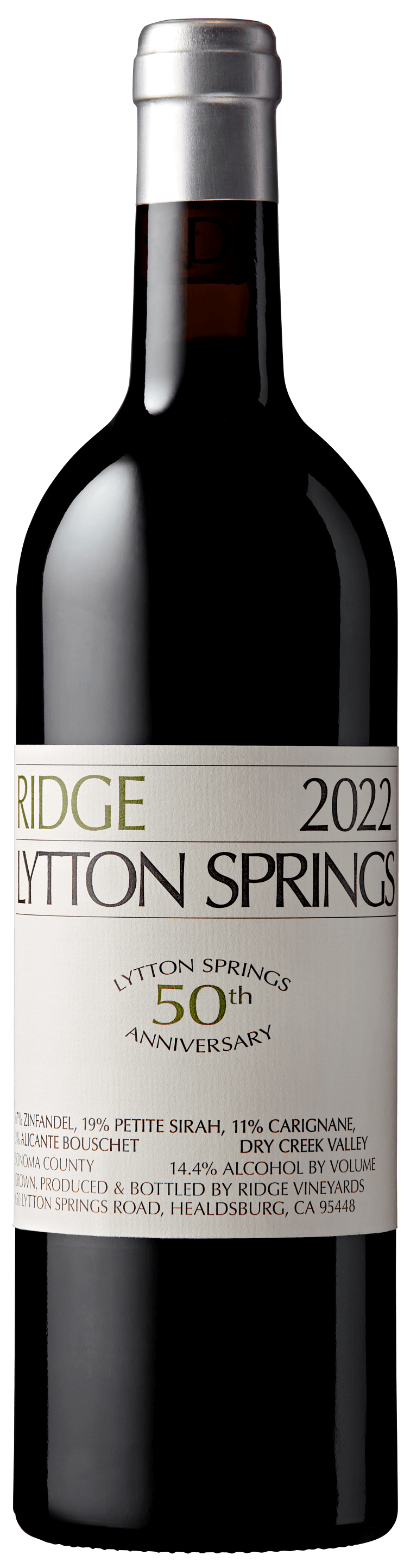 Ridge Vineyards Lytton Springs 2022 75cl