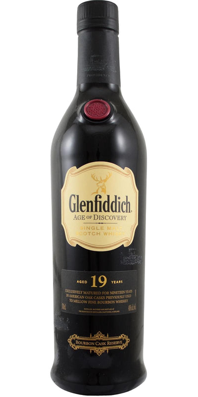 Glenfiddich 19 Year Old Age Of Discovery Bourbon Cask Reserve 70cl