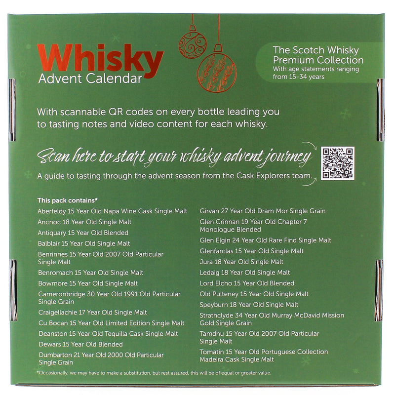 25 Day Premium Scotch Whisky Advent Calendar 2023 25x3cl