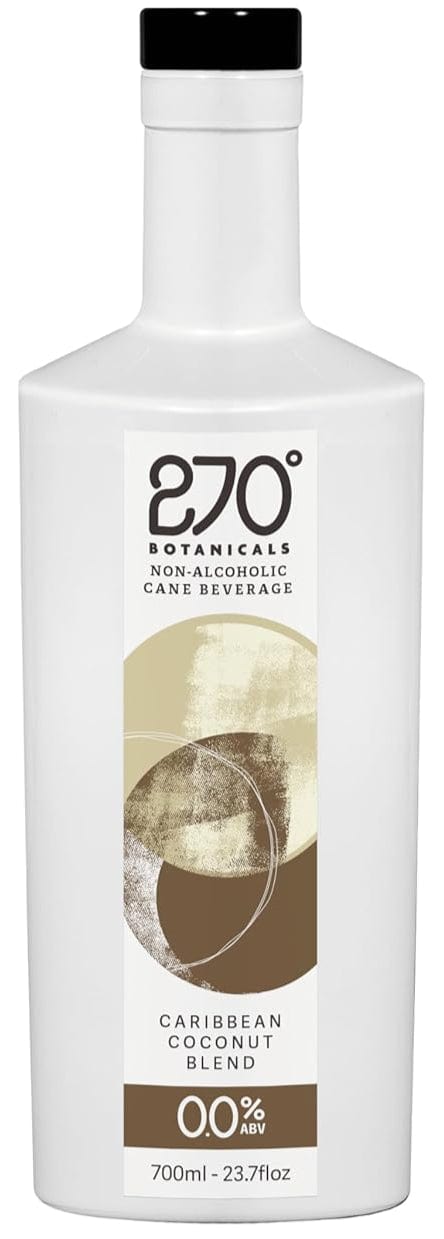 270 Degrees White Caribbean Coconut Blend Alcohol Free Rum Alternative 70cl