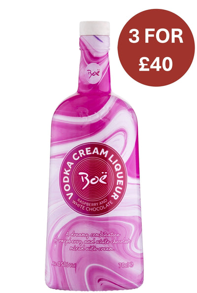 Boë White Chocolate & Raspberry Vodka Cream Liqueur 70cl