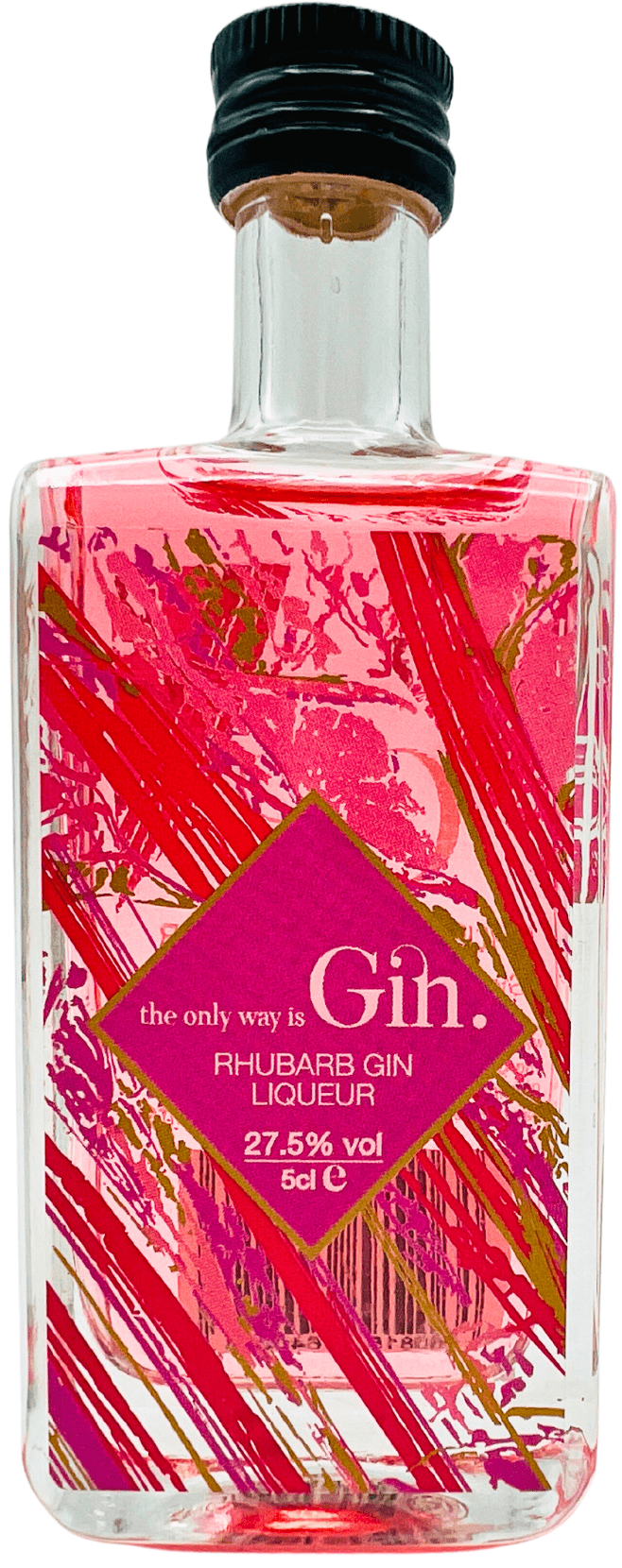 The Only Way Is Spirits Premium Rhubarb Gin Liqueur Miniature 5cl