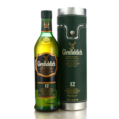 Glenfiddich 12 Year Old Signature Malt Whisky Leather Tube 70cl