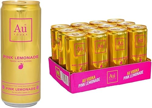 Au Vodka Pink Lemonade Pre-Mixed Cans 12x330ml