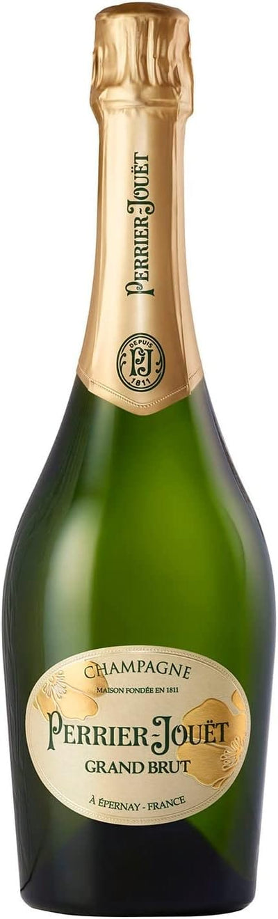 Perrier Jouet Grand Brut Champagne & 2 Flutes Gift Box 75cl