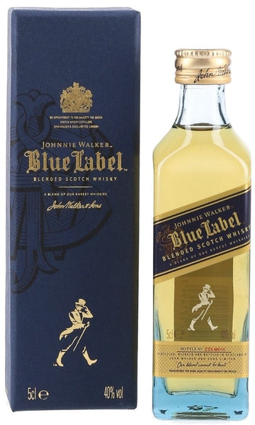 Johnnie Walker Blue Label Blended Scotch Whisky Miniature Gift Box 5cl