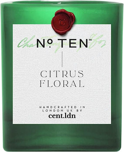 Tanqueray No. Ten Gin with a Limited Edition 'Citrus Bloom' Candle by cent.ldn 70cl