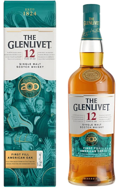 The Glenlivet 12 Year Old 200 Year Anniversary Single Malt Scotch Whisky 70cl