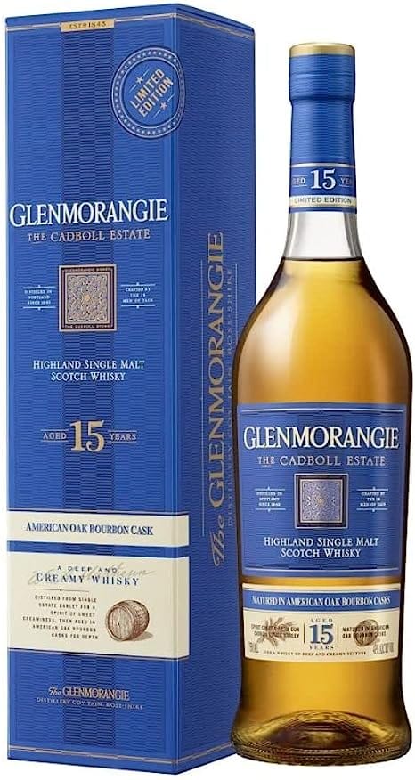 Glenmorangie The Cadboll Estate 15 Years Old Single Malt Whisky 70cl