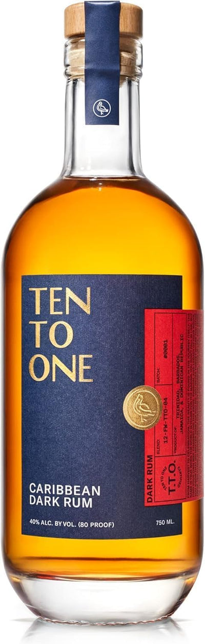 Ten To One Caribbean Dark Rum 70cl