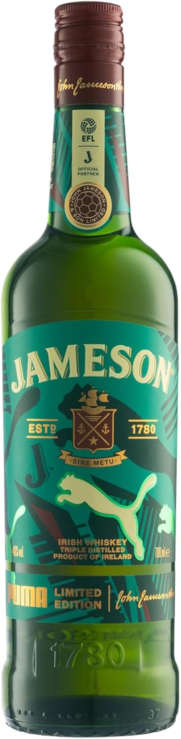 Jameson Limited Edition Puma EFL Football Irish Whiskey 70cl