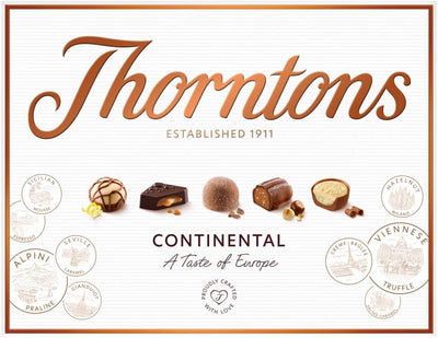 Thorntons Continental Chocolates Assortment 24 Pieces 264g