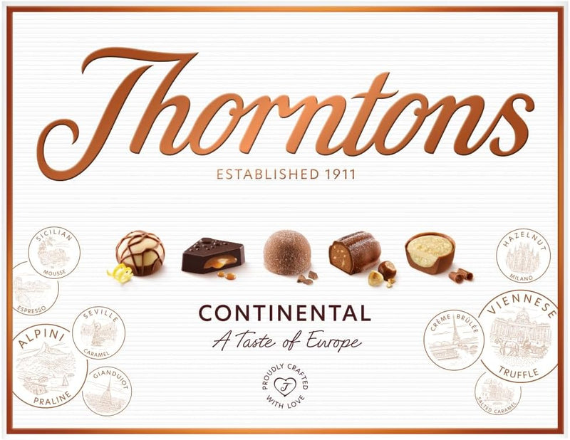 Thorntons Continental Chocolates Assortment 24 Pieces 264g