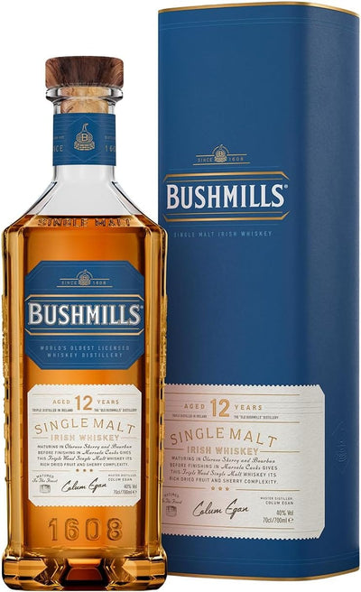 Bushmills 12 Year Old Single Malt Irish Whiskey 70cl
